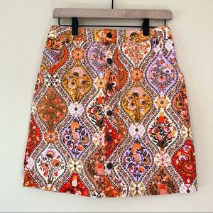 Anthropologie Farm Rio Lavinia Mini Skirt